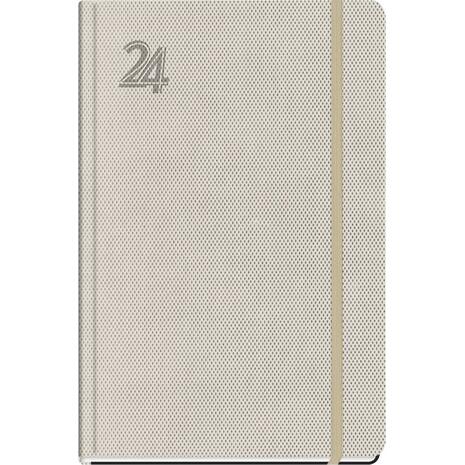 Ημερολόγιο ημερήσιο The Writing Fields Feelings 4140 17x24cm 2024 με λάστιχο εύκαμπτο ανάγλυφο εξώφυλλο πέρλα